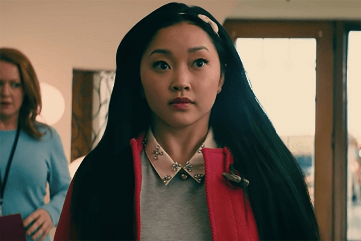 lara jean in red jacket