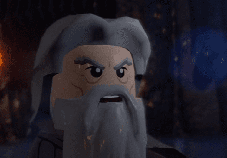 Gandalf holding his staff