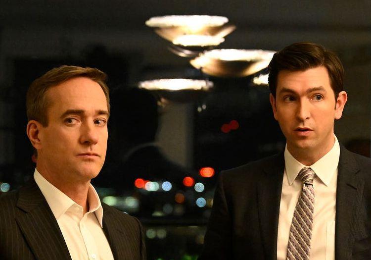 matthew macfadyen & nicholas-braun in Succession