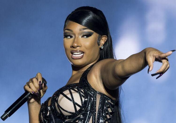 Megan performing in a concert