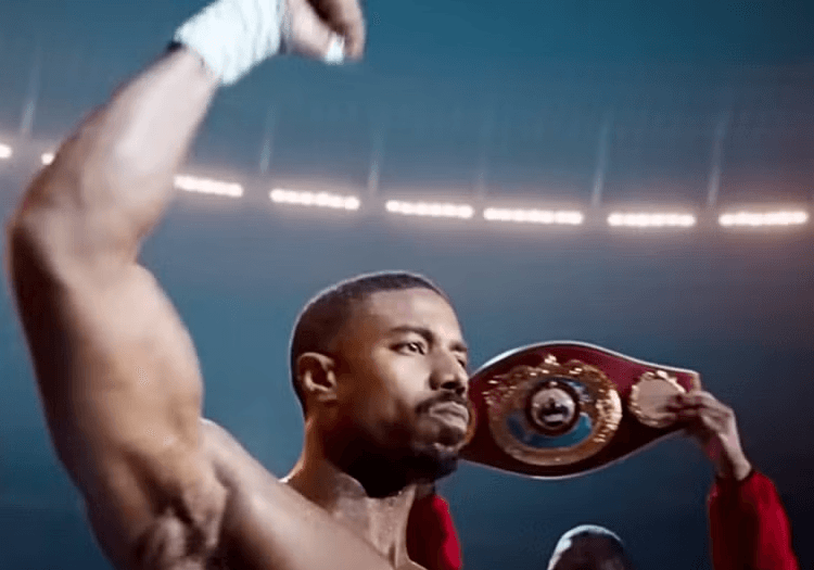 Michael B. Jordan as Creed winning