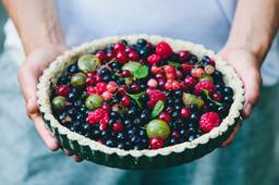 Lush berry tart