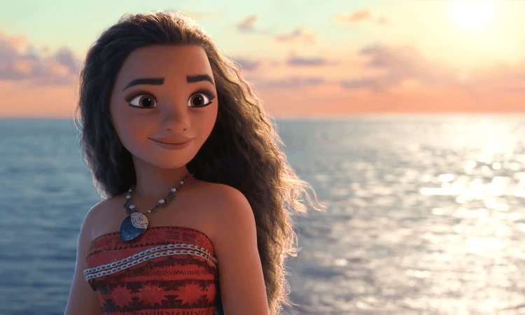 Moana smiling