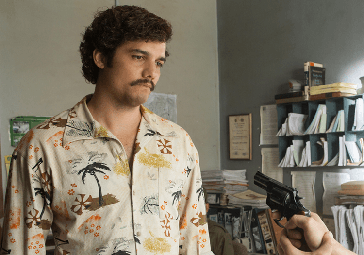 Wagner Moura as pablo escobar