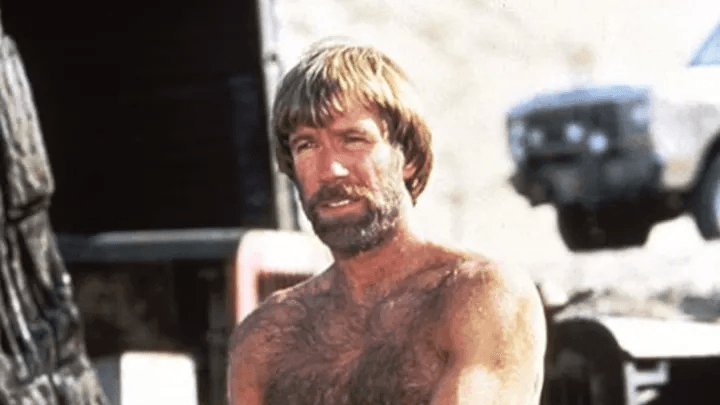 Chuck Norris bare bodied