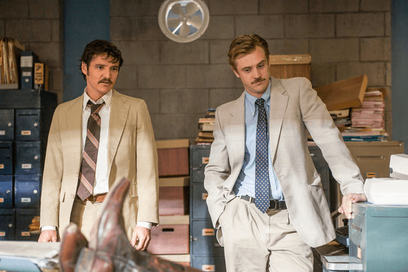 pedro pascal in Narcos scene