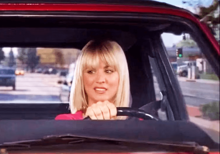 Penny from TBBT driving