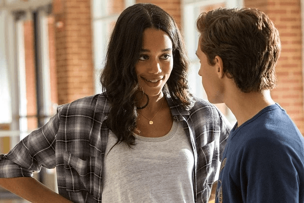 Peter Parker and a girl in Homecoming