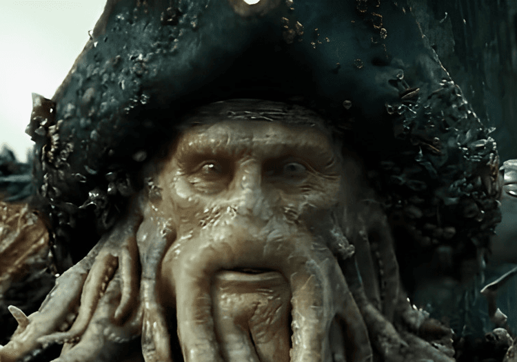 Davy Jones in Pirates of the Caribbean 