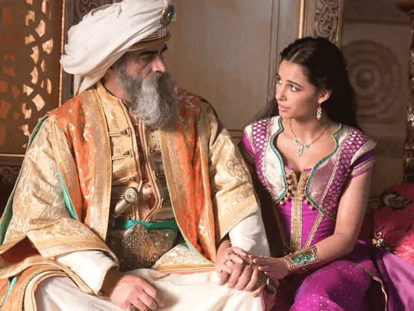 princess jasmine with her father