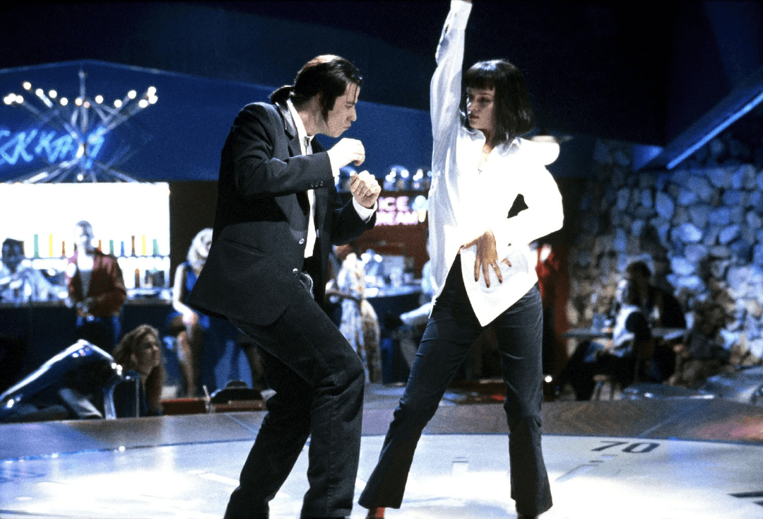 Vincent and Mia dancing in Pulp Fiction
