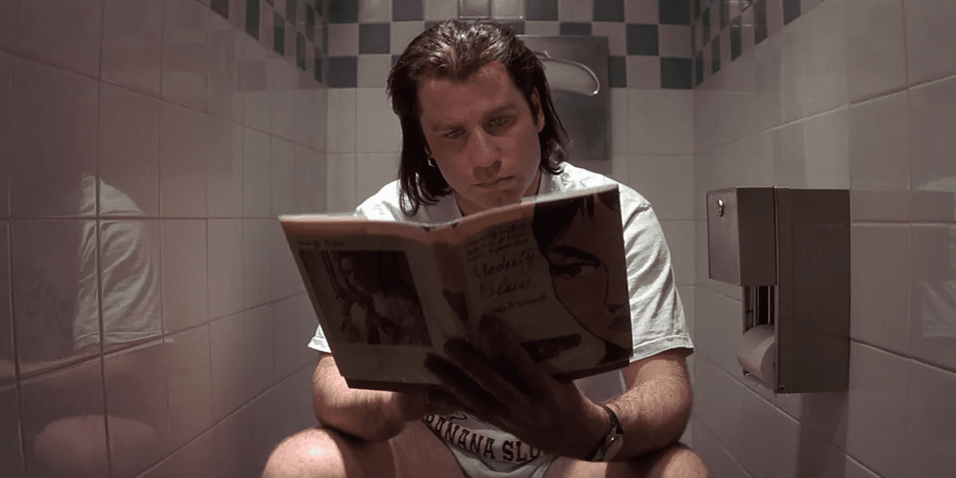 Vincent Vega in the loo