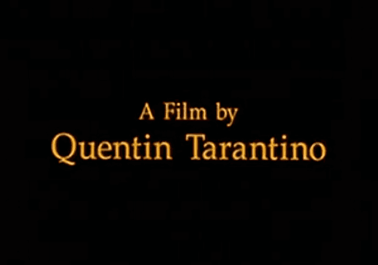 End credits in a Quentin Tarantino film