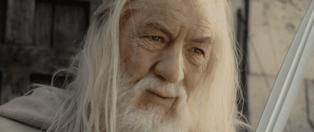 Gandalf smiling