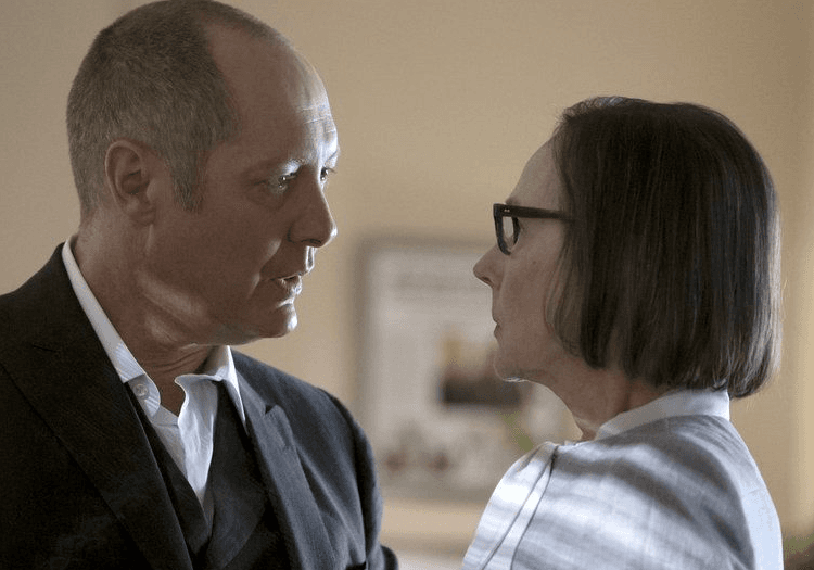 Reddington and Mr. Kaplan in a tense face to face moment