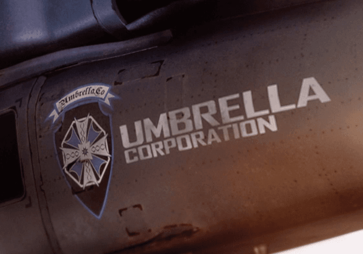 The logo of Umbrella Corporation 
