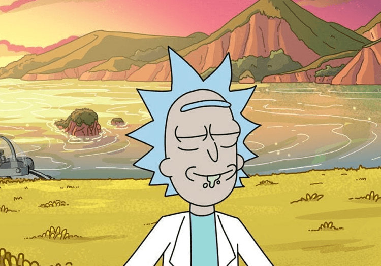 Rick in a field