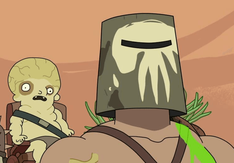 A warlord in Rick and Morty