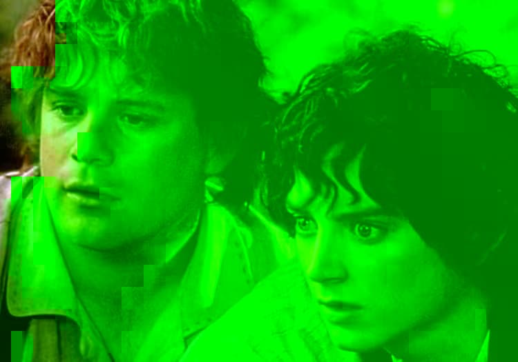 samwise and frodo