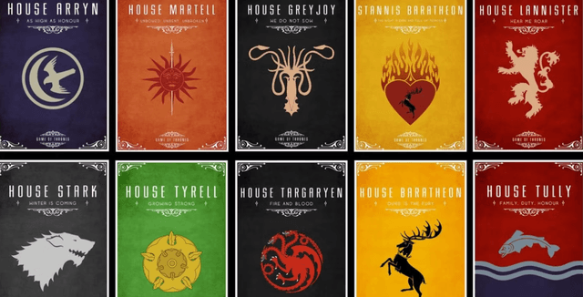 GoT houses