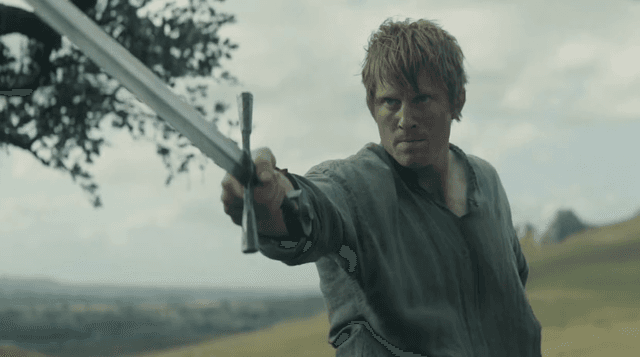 Ser Duncan holding his sword in A Knight of the Seven Kingdoms