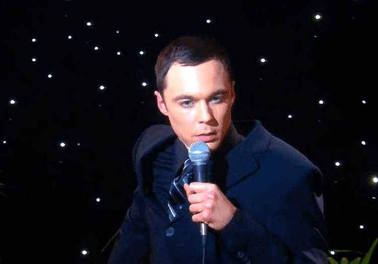 Sheldon Cooper drunk