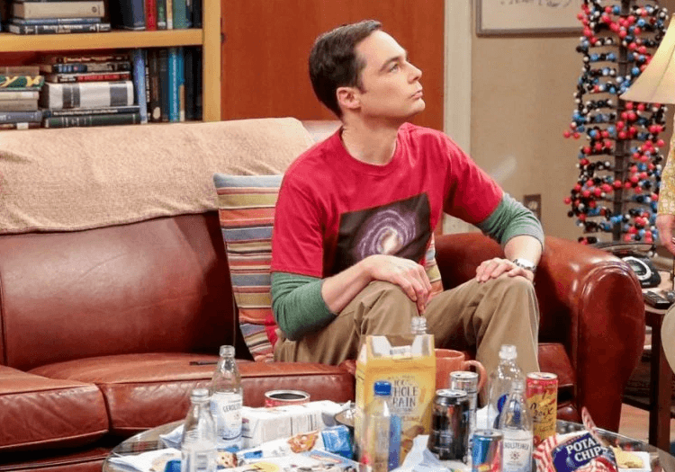Sheldon Cooper sitting