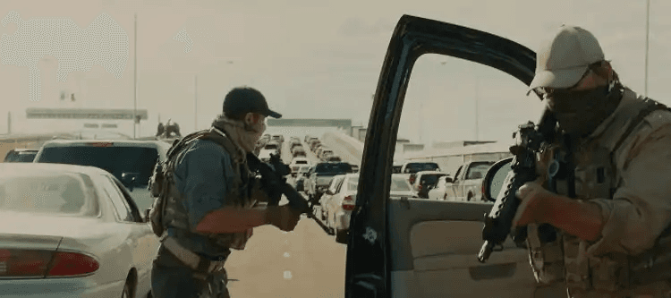 A man with a gun in Sicario