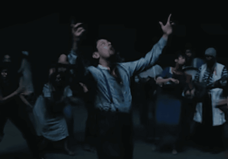 The vampires dancing around Remmick