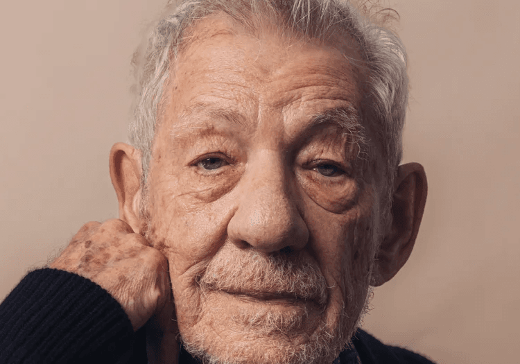 Sir Ian McKellen in a photoshoot