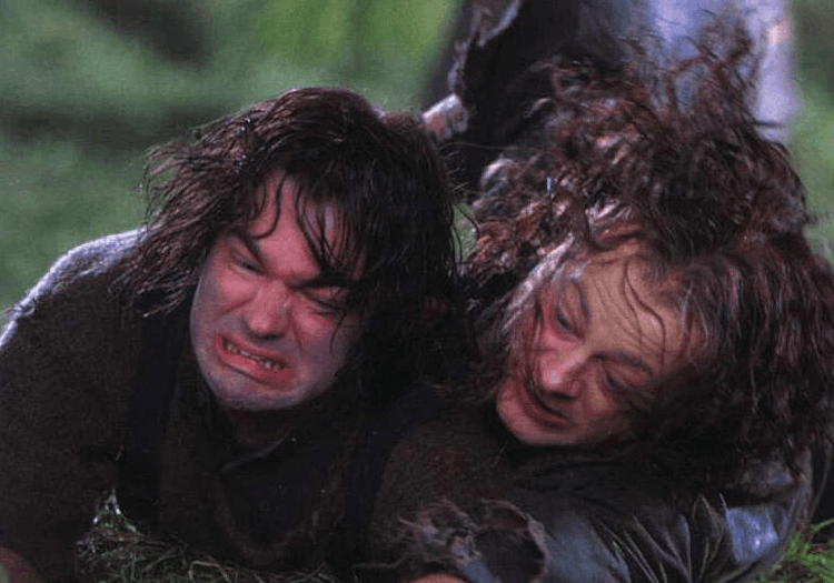 Sméagol and Déagol Fighting for the Ring