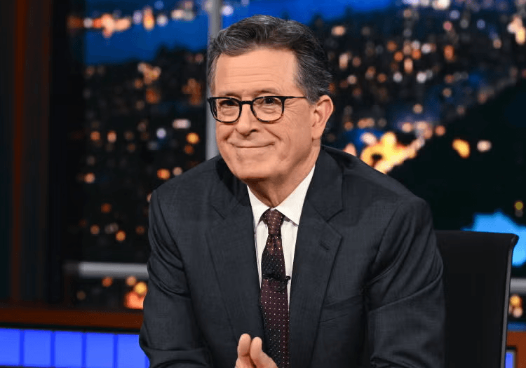 Stephen Colbert in his show