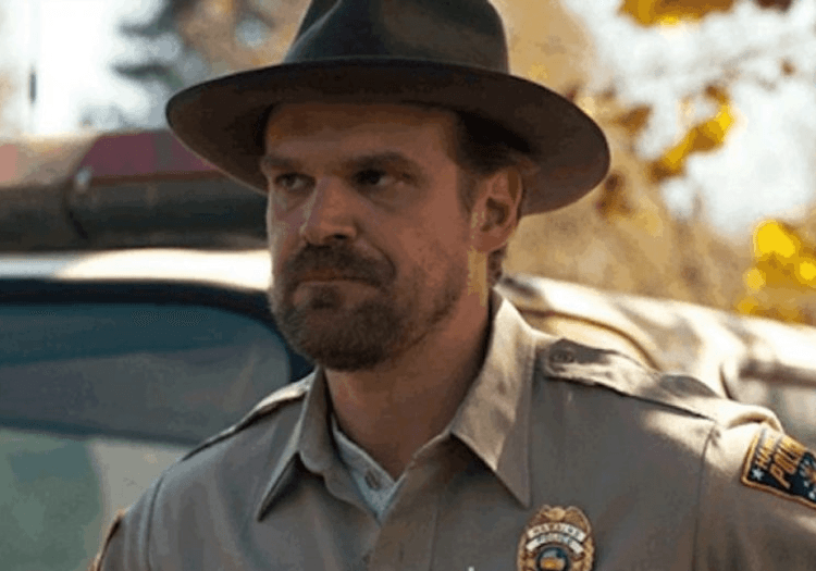 Jim Hopper in Stranger Things