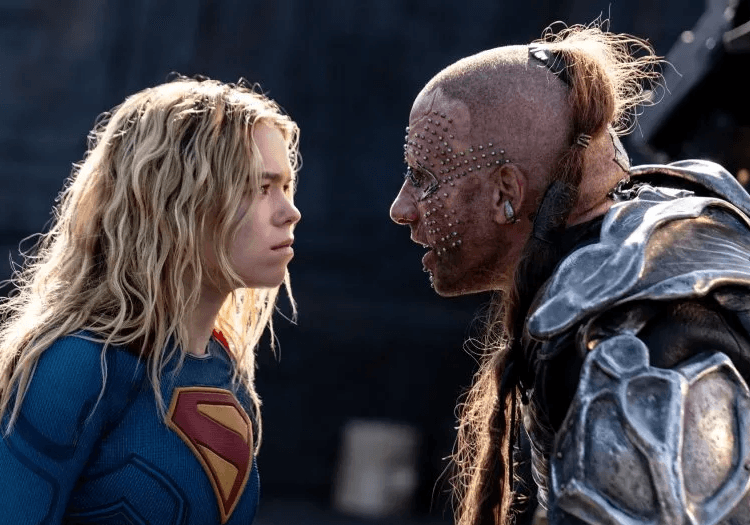 supergirl and the villain