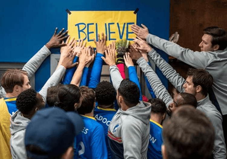 Ted Lasso believe sign