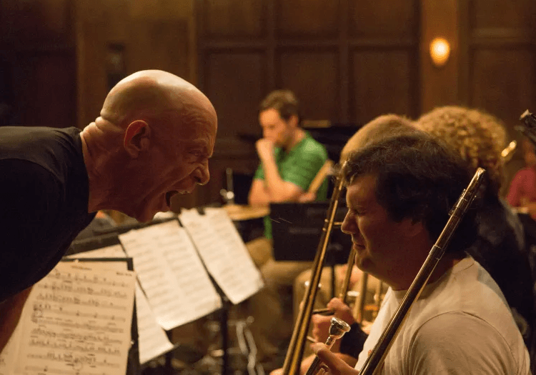 terence fletcher scolding a student in whiplash