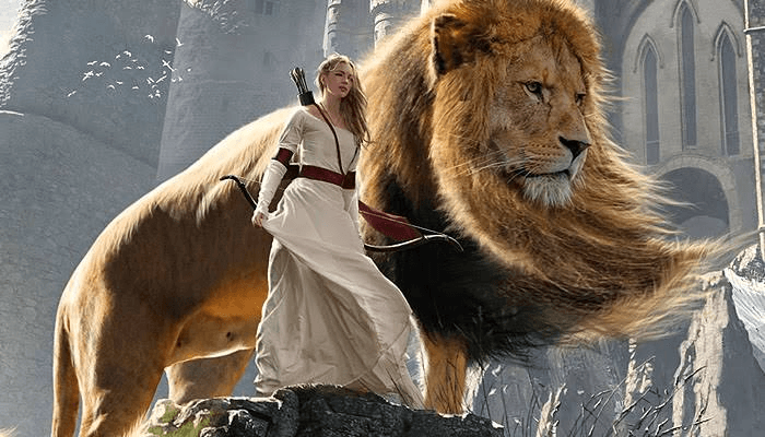 Aslan with lucy 2