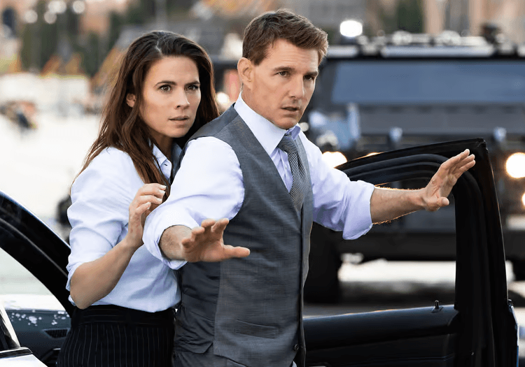 Tom Cruise and Hayley Atwell