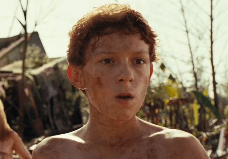 tom holland in tsunami movie
