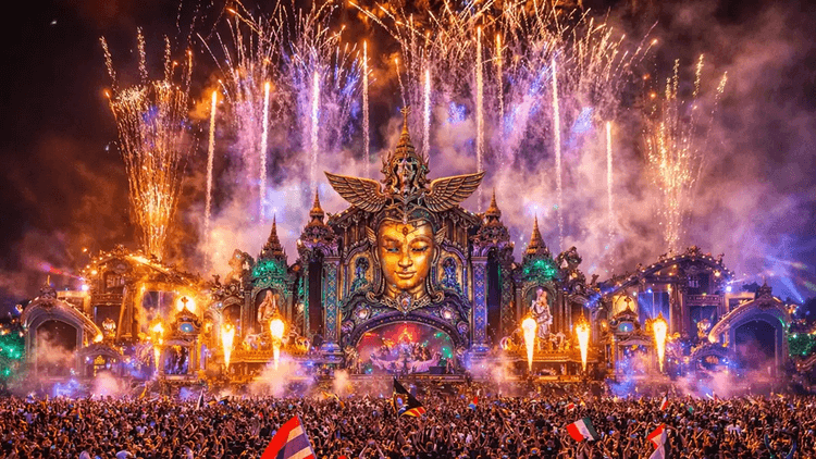 The stage set for Tomorrowland in 2024