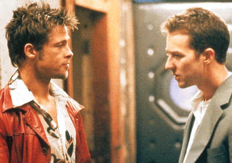 tyler durden and the narrator talking