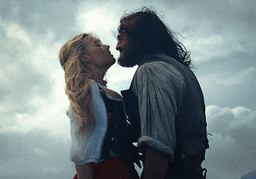 Jacob Elordi and Margot Robbie in Wuthering Heights