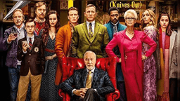 The Thrombey family standing